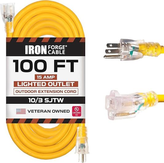 Iron Forge Cable Outdoor Extension Cord 100 Ft by IronForgeCable