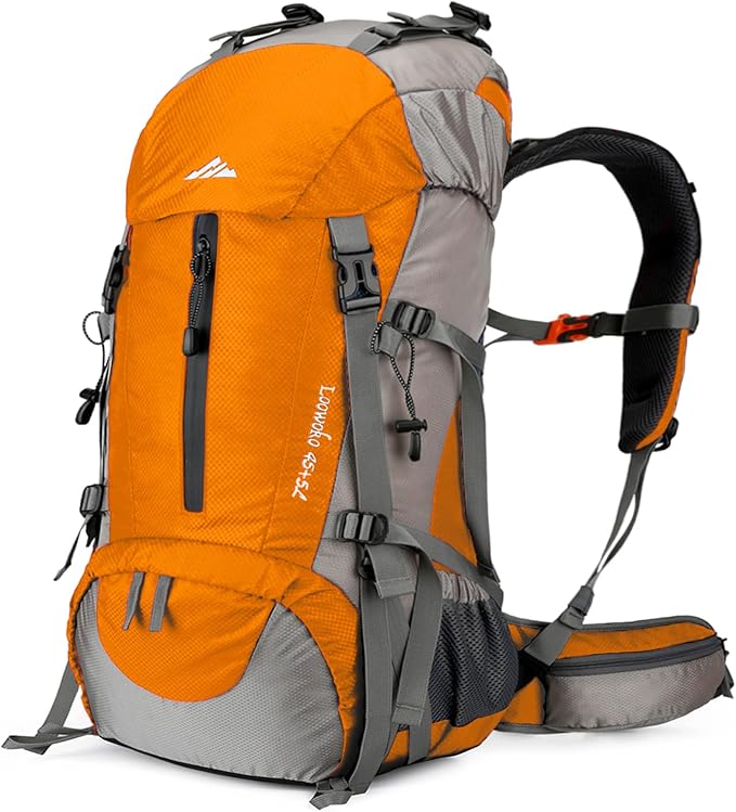 Loowoko 50L Hiking Backpack, Waterproof Camping Essentials Bag by Loowoko