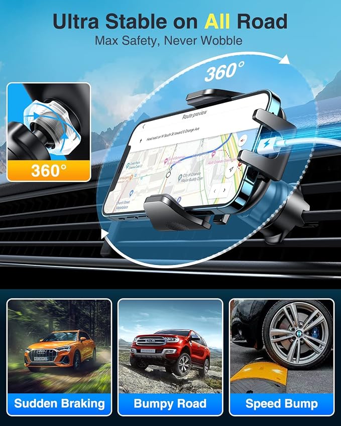 VANMASS Car Phone Holder Cell Phone Mount - Image 8