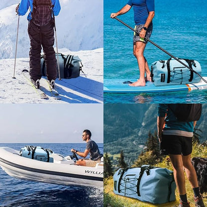 80L Dry Bag Large Waterproof Bag Roll-Top Heavy Duty Fishing Duffel Bag - Image 6