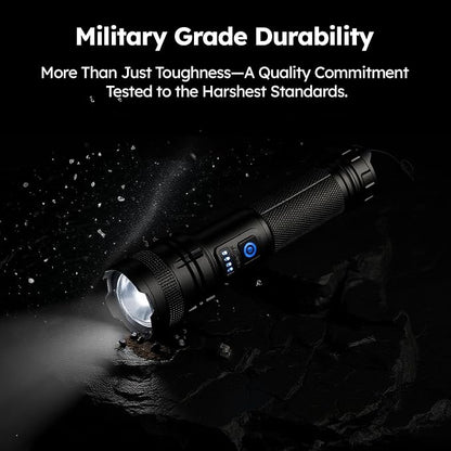 THY TRY Rechargeable LED Flashlight 2-Pack, 90000 High Lumens Super Bright - Image 6
