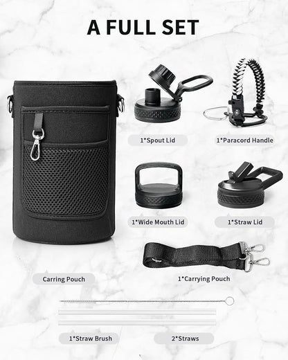 Trebo Water Bottle 64oz with Paracord Handle, Half Gallon Large Vacuum Triple - Image 7