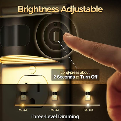 DORESshop LED Night Light, Night Lights Plug into Wall, 3 Mode Plug in Night - Image 2