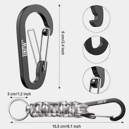 EOTW Paracord Keychain for Men Women Paracord Carabiner Backpack Keychain - Image 8