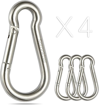 sprookber Stainless Steel Carabiner Spring Snap Hook by Sprookber