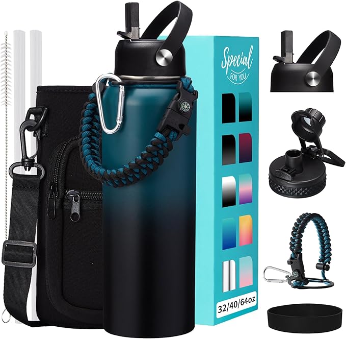 32/40/64OZ Insulated Water Bottle by VICKNIY