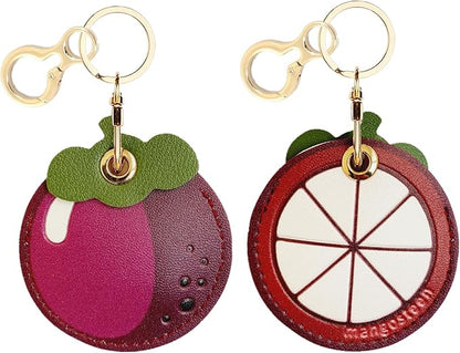 Leather Keychain Holder Case Compatible by BORKUANA