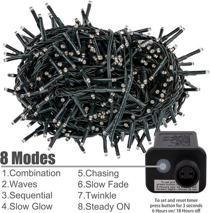 AWQ 500 LED 49ft Christmas Cluster Lights Christmas Decoration String Lights - Image 6