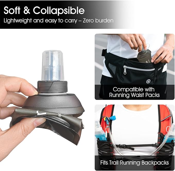 GYGYL Soft Flask, TPU Collapsible Soft Water Bottle - Image 4