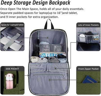 MAXTOP Deep Storage Laptop Backpack Business Anti-theft Backpacks College - Image 2