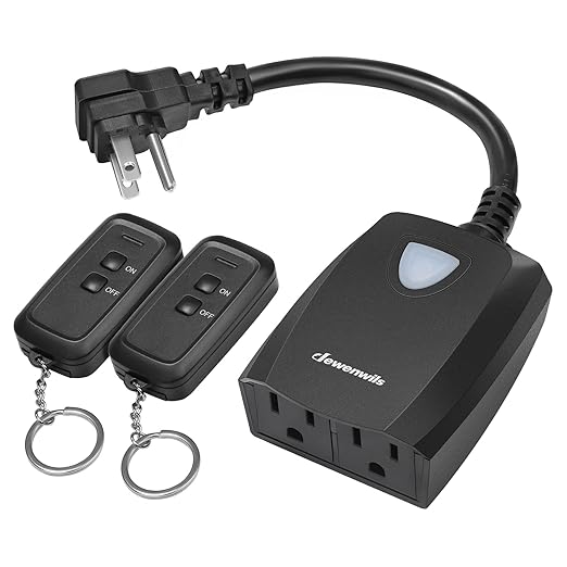 DEWENWILS Wireless Remote Control Outdoor Outlet by DEWENWILS