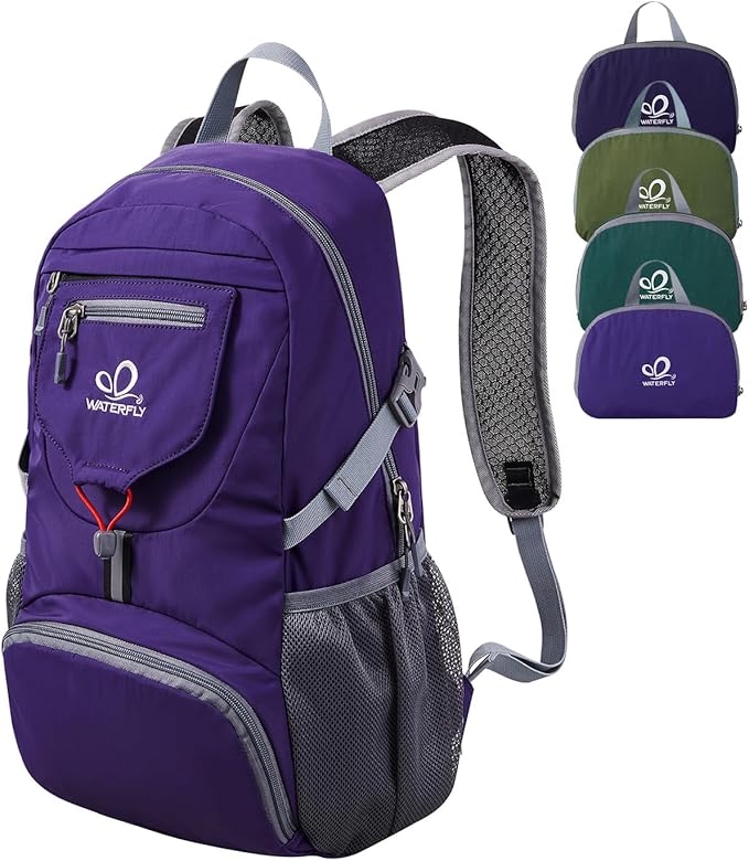 WATERFLY Small Lightweight Packable Backpack: 20l Ultra Light Foldable Travel by Waterfly