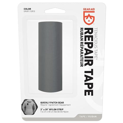 GEAR AID Tenacious Tape 3” x 20” Fabric and Vinyl Gear Repair Tape, Fix Holes - Image 2