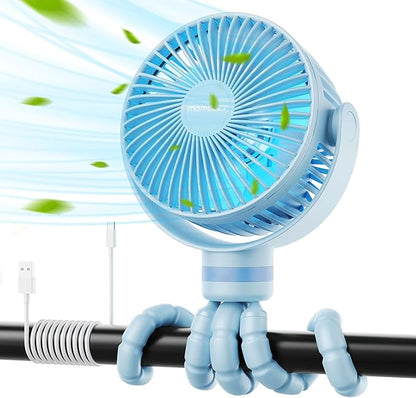 Momcozy 8000mAh Portable Stroller Fan, 27H Ultra-long Battery Life Detachable 4 by Momcozy