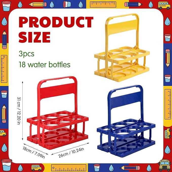 Reallnaive 3 Pcs Collapsible Water Bottle Carrier - Image 4