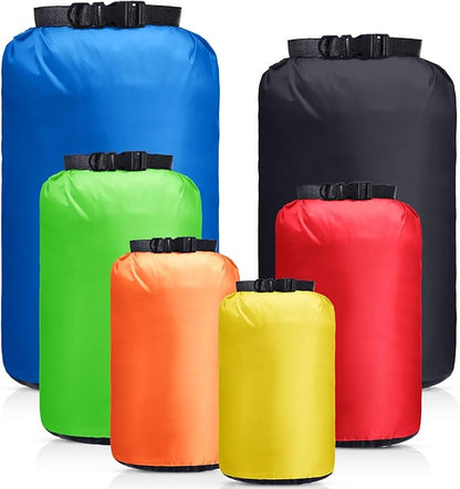 6 Pcs Waterproof Dry Bag Sack Lightweight Outdoor Dry Bags 35 L, 20 L, 15 L by GliCraft