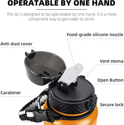 Fanhaw 40 oz Insulated Stainless Steel Water Bottle - Image 2
