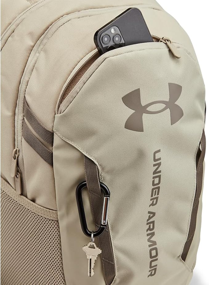 Under Armour Unisex-Adult Hustle 6.0 Backpack, Khaki Base/Khaki Base/Taupe Dusk - Image 3