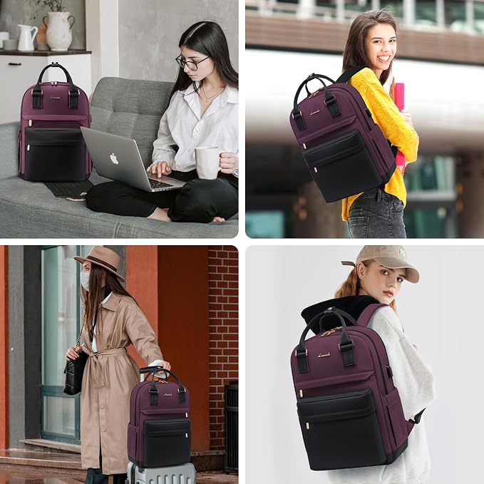 LOVEVOOK Laptop Backpack for Women Men, 17.3 Inch Laptop Bag - Image 6