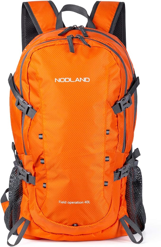 NODLAND Lightweight Backpack, Travel 40L Foldable Water-Resistant Daypack by SHARKBOROUGH