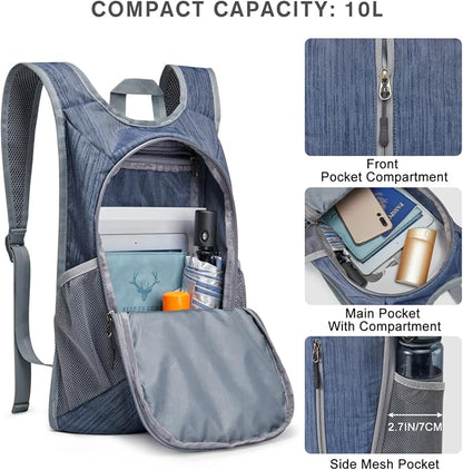 G4Free 10L Hiking Backpack Small Travel Hiking Daypack Lightweight Packable - Image 3
