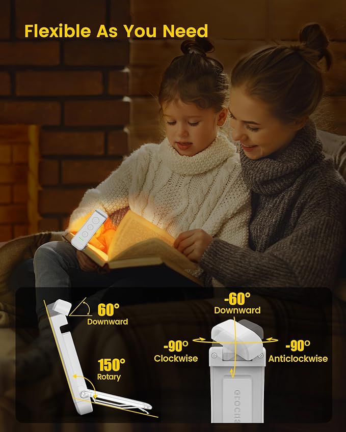Glocusent USB Rechargeable Book Light - Image 6