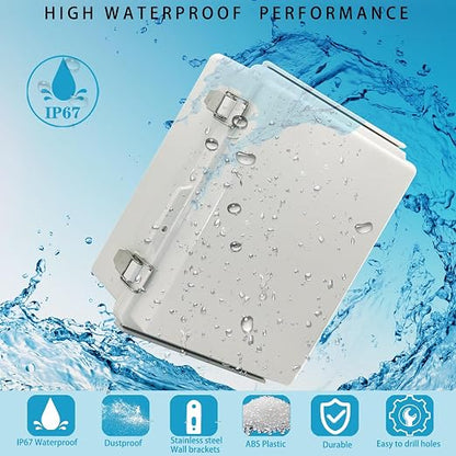 Waterproof Electrical Box with Mounting Plate, IP67 Junction Box Stainless - Image 2
