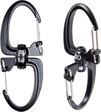 Nite Ize S-Biner 360 SlideLock Dual Carabiner, Swivel Carabiner - Image 2