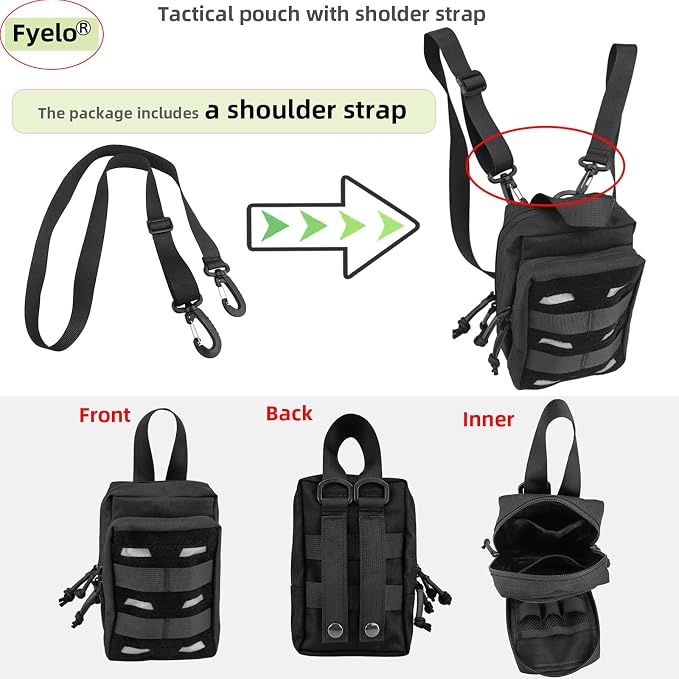Tactical Pouch Water-Resistant Molle Multi Functional EDC Tool Compact Bag - Image 2