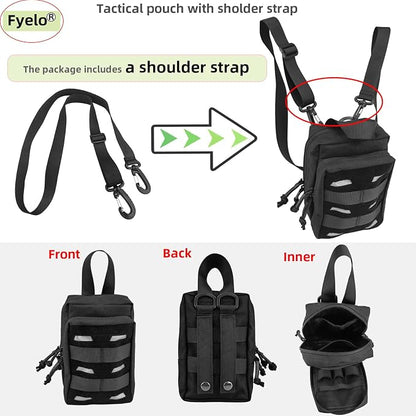 Tactical Pouch Water-Resistant Molle Multi Functional EDC Tool Compact Bag - Image 2