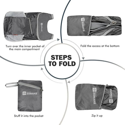 ZOMAKE Lightweight Packable Backpack, Foldable Backpacks Small Daypack - Image 6