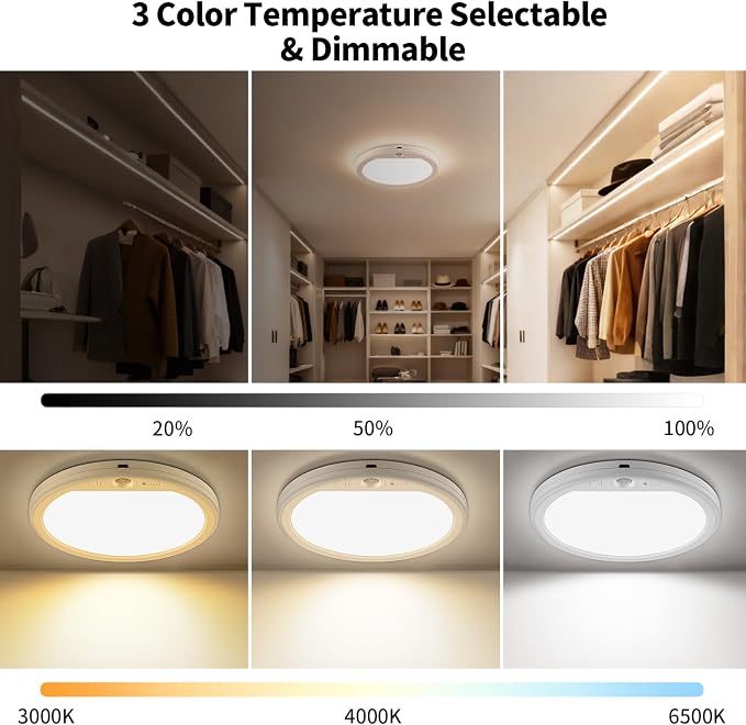 Meliya Rechargeable Motion Sensor Ceiling Light - Image 4