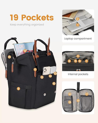 LOVEVOOK Laptop Backpack Women, Teacher Work Backpack - Image 3