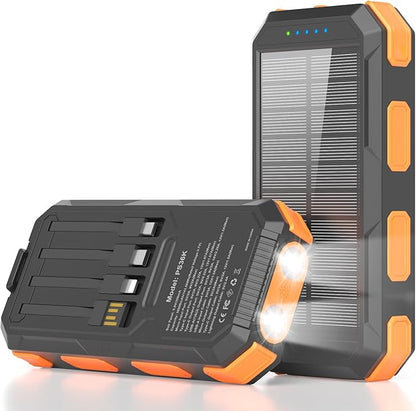 Solar Charger Power Bank 38800mAh, PD 22.5W USB-C Fast Charging Portable Charger by YELOMINSolarCharger