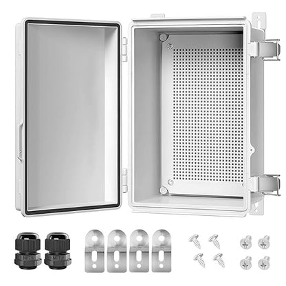 LeMotech Electrical Box, IP67 Waterproof Hinged Cover Stainless Steel Latch by LeMotech