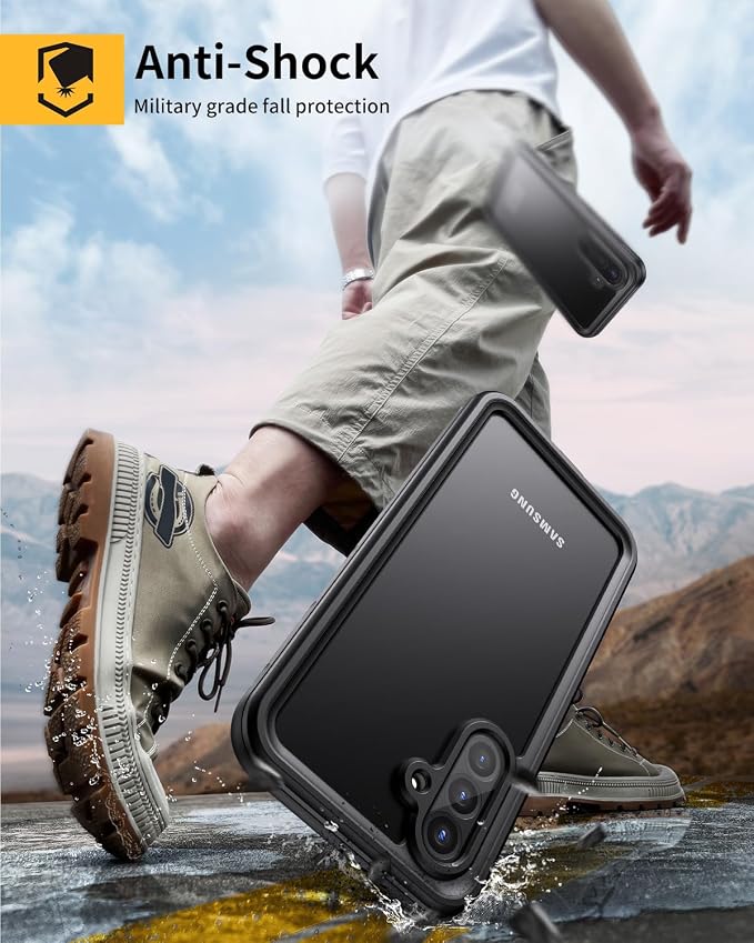Lanhiem for Samsung Galaxy A56 Phone Case, IP68 Waterproof Dustproof, Built-in - Image 3
