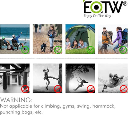 EOTW Paracord Keychain for Men Women Paracord Carabiner Backpack Keychain - Image 8