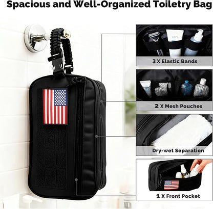 Toiletry Bag for Men Tactical Travel Dopp Kit - Image 2