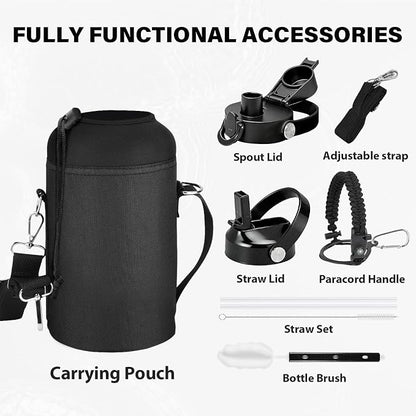 One Gallon Insulated Water Bottle, Triple Wall 128 oz Stainless Steel Wide - Image 5