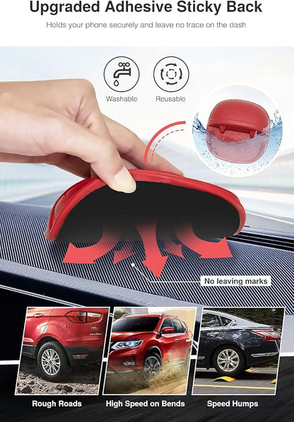 Loncaster Car Phone Holder, Car Phone Mount Silicone Car Pad Mat - Image 2
