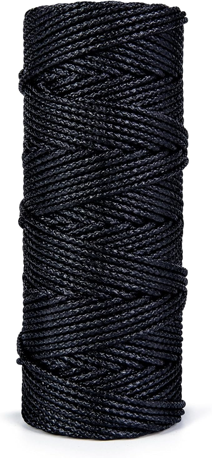 HONGDA Braided Tarred Bank Line Twine, 236 Feet #36, 2.2mm - Image 3