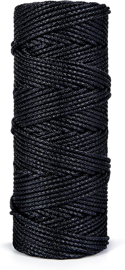 HONGDA Braided Tarred Bank Line Twine, 236 Feet #36, 2.2mm - Image 3