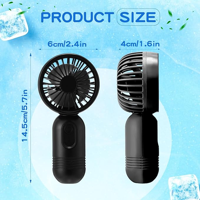 Rossesay 1 Pcs Mini Portable Fan Bulk Cute Handheld Lightweight Small Little - Image 2