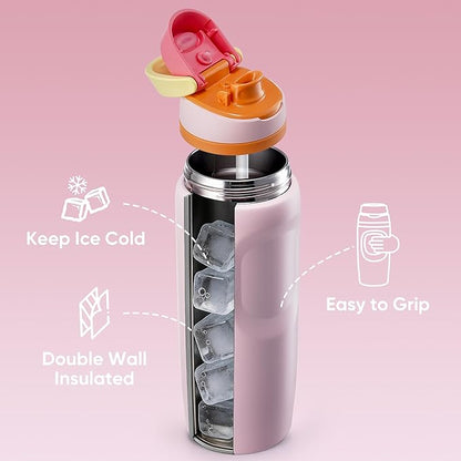 Fijinhom 24 oz Insulated Water Bottle, Stainless Steel Sports Water Bottle - Image 6