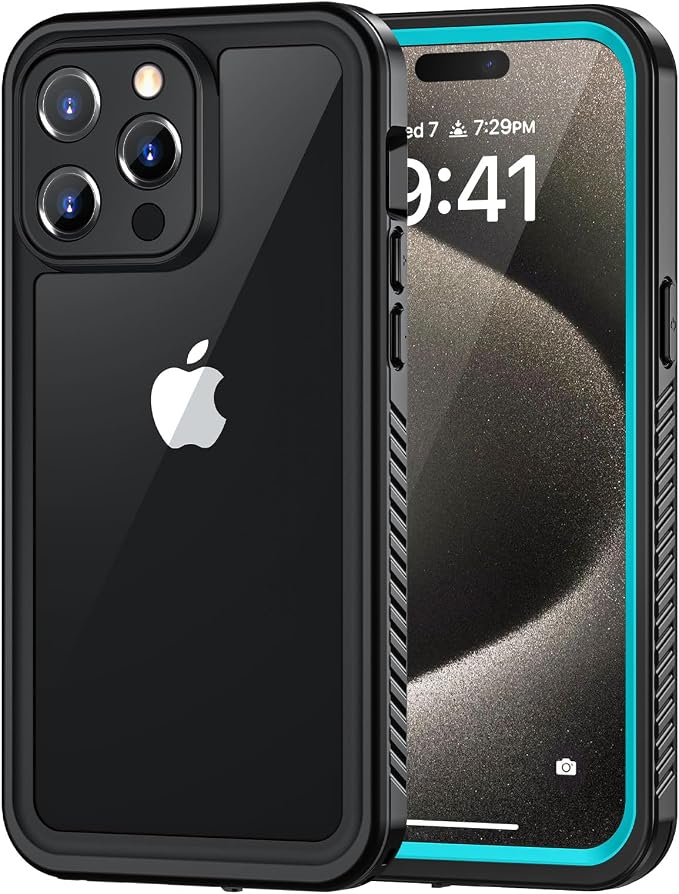 Lanhiem for iPhone 15 Pro Max Case, IP68 Waterproof Dustproof Shockproof Cases by LanhiemHome