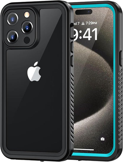 Lanhiem for iPhone 15 Pro Max Case, IP68 Waterproof Dustproof Shockproof Cases by LanhiemHome