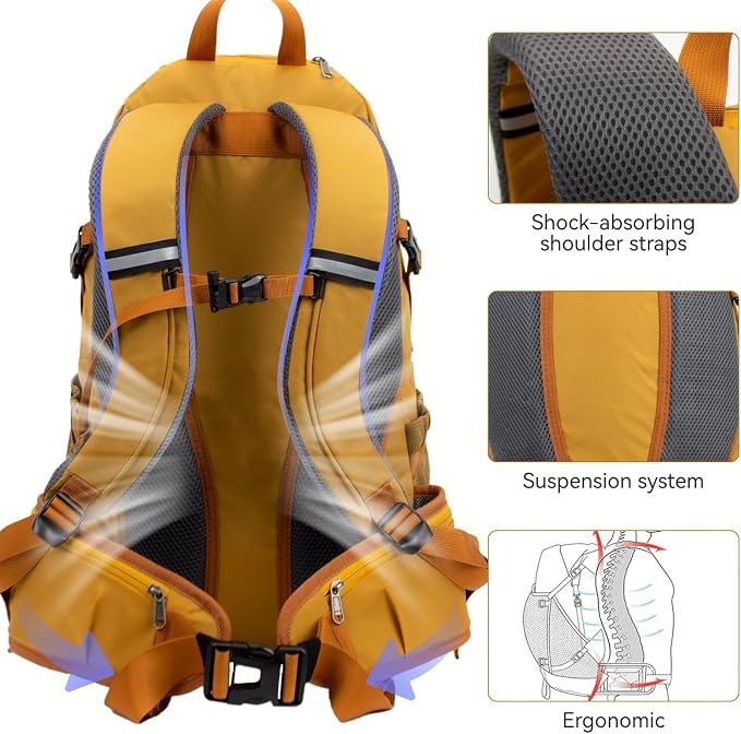 Hiking Backpack 40L, Waterproof Hiking Backpack - Image 4