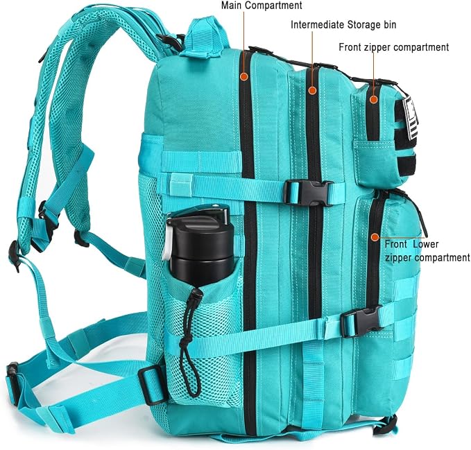 45L Tactical Backpack for Men Women, Military Assault Pack - Image 3