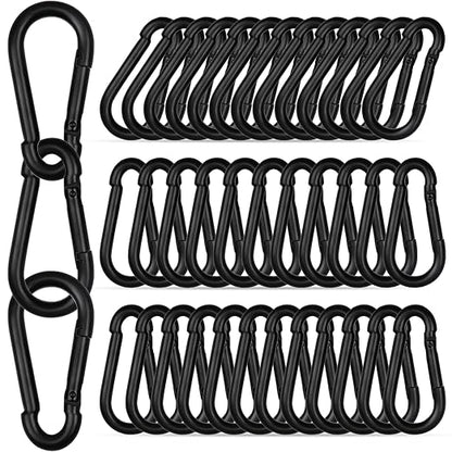 40PCS M8 Heavy Duty Carabiner Clip, 3Inch Snap Hook Quick Link Small Carabiner by XHAMXE