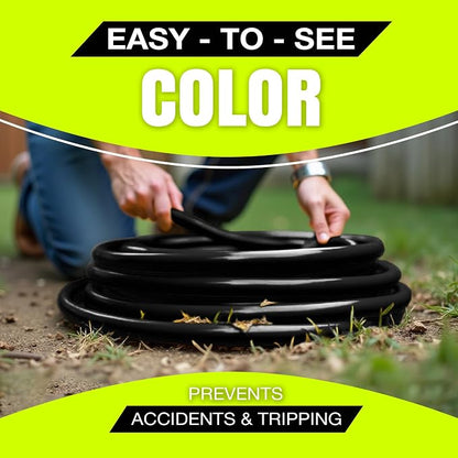 25ft Outdoor/Indoor Extension Cord 3-Outlet 12/3 Gauge Extra Heavy Duty 3 Prong - Image 5